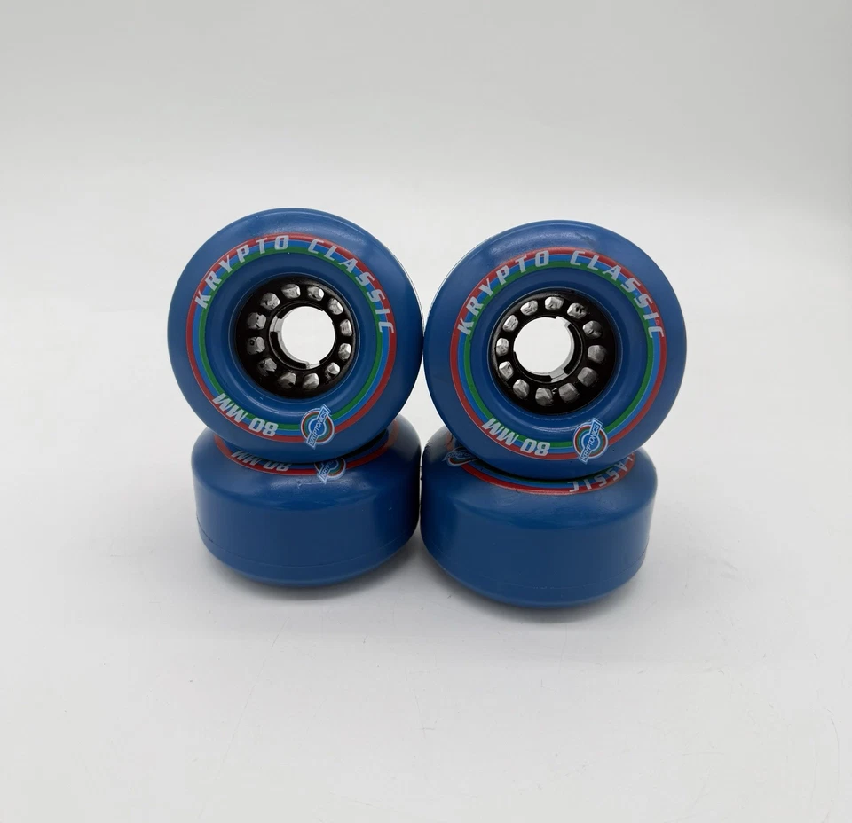 Krypto классический винтажный синий 80 мм сделано в США круизер колеса скейтборд - Изображение 2 из 4