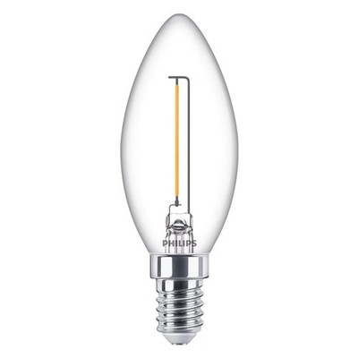 Philips 15W B35 E14 Filament-Kerzenlampe transparent