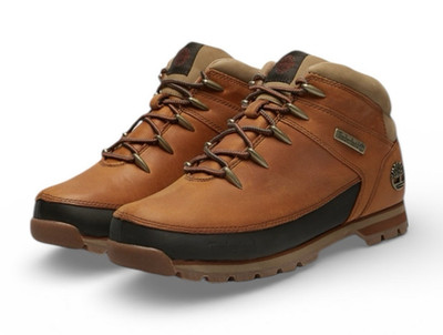 NEW TIMBERLAND EURO SPRINT MID LACE HIKER BOOTS MED ORANGE FULL GRAIN SIZE 11