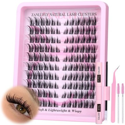 Lash Clusters Kit Cat Eye Wispy Eyelash Extension Manga LC Black