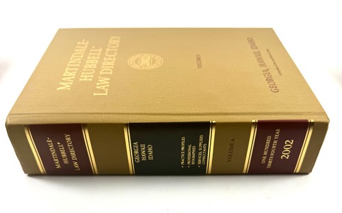 Martindale Hubbell Law Directory Volume 6 2002 Georgia Hawaii Idaho - Picture 4 of 6