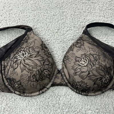Bali Bra 36D T-Shirt Bra 6548  One Smooth U Side Smoothing Foam Underwire Bra