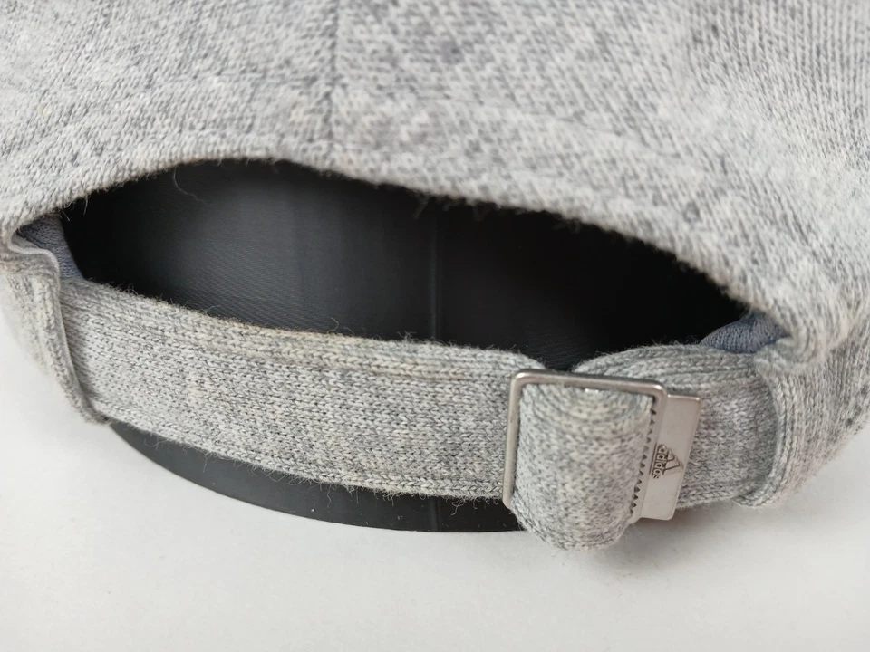 Adidas Aeroready Gris Jaspeado Sombrero Unisex Tres Rayas Vida Ajustable Correa Trasera Foto 4 de 4