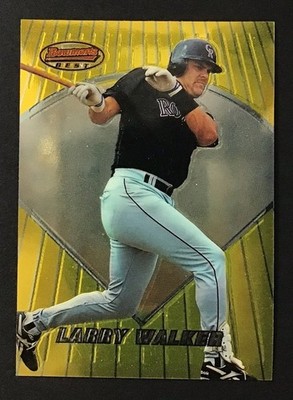 1996 Bowman's Best Hall Of Fame  Larry Walker #83 Rockies FREE SHIPPING