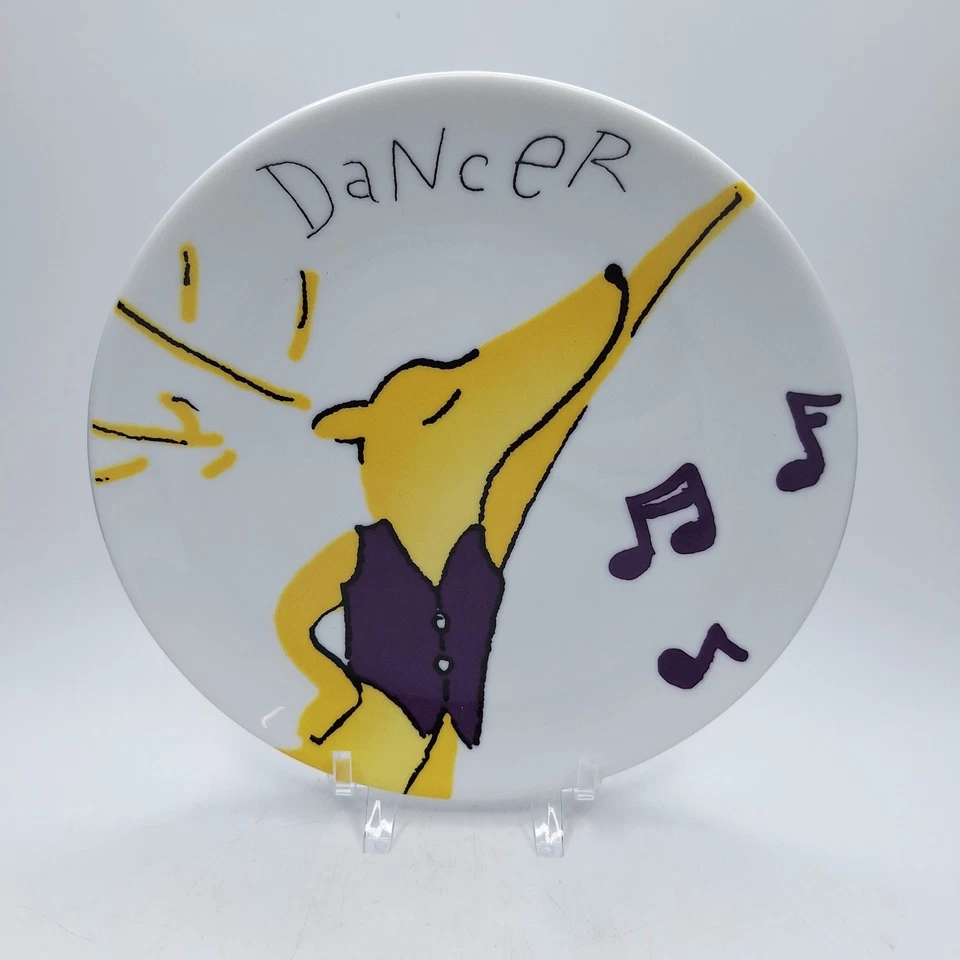 Juego de 8 platos de aperitivo Pottery Barn 2003 Holiday Reindeer paquete original como nuevo 7 pulgadas Foto 3 de 4