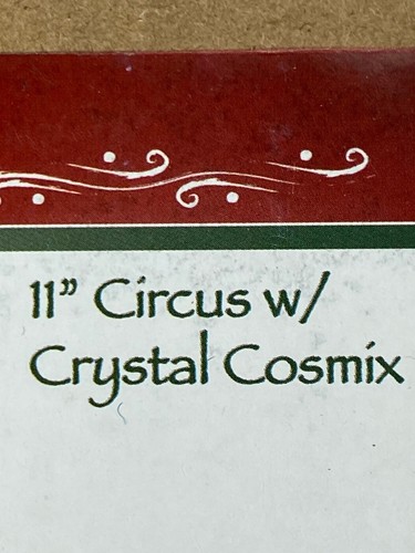 11” Circus with Crystal Cosmix 3D Rainbow Spinner Yard Art - Picture 3 of 3