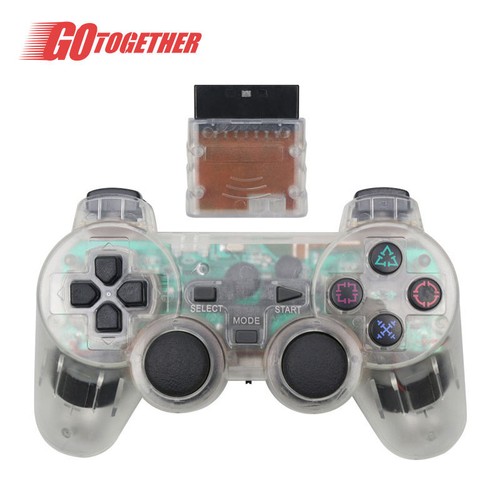 Wireless 2.4GHz Controller For PS2 New Transparent Various Color Free Shipping - Picture 6 of 6