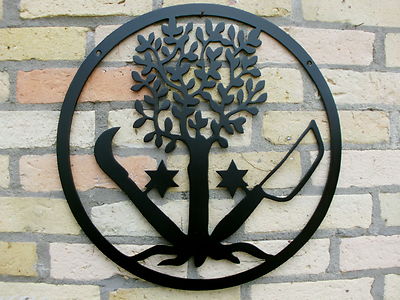 Gärtner LandschaftsGartenbau Zunftzeichen 3mm Stahl von 40cm100cm