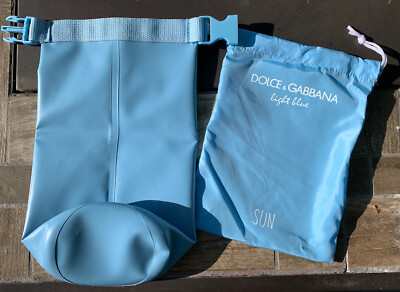 Dolce Gabbana Light Blue SUN Polyurethane Swimming Pouch for