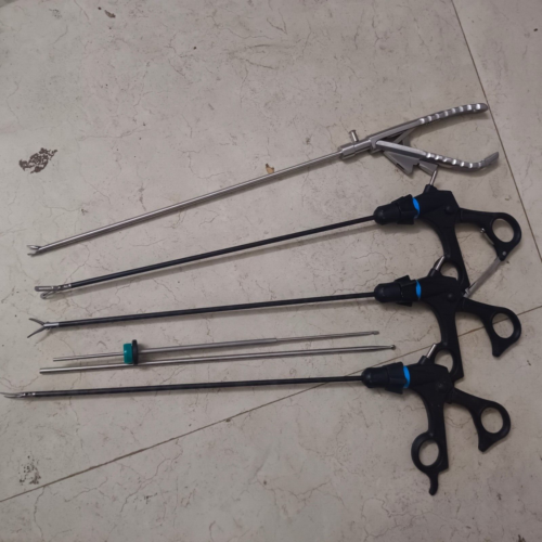 Laparoscopic Needle Holder Maryland Scissors Grasper Training Instrument Kit Set - Picture 1 of 10