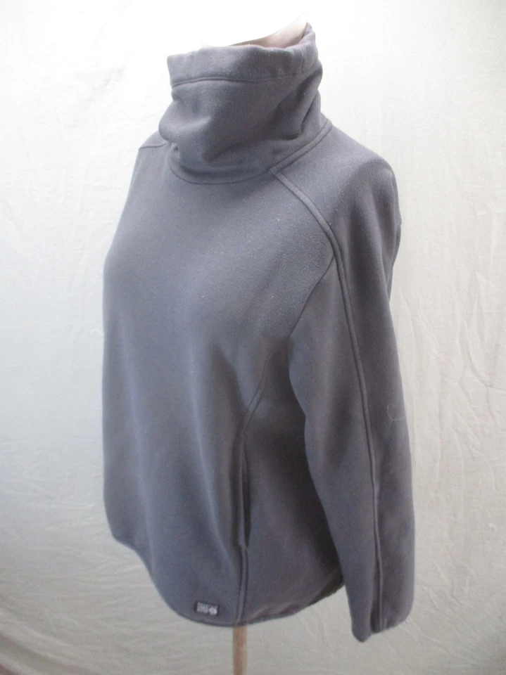 MOUNTAIN HARDWEAR Size M Womens Gray Cotton Blend Turtle Neck Sweatshirt 533 - Image 3 of 4