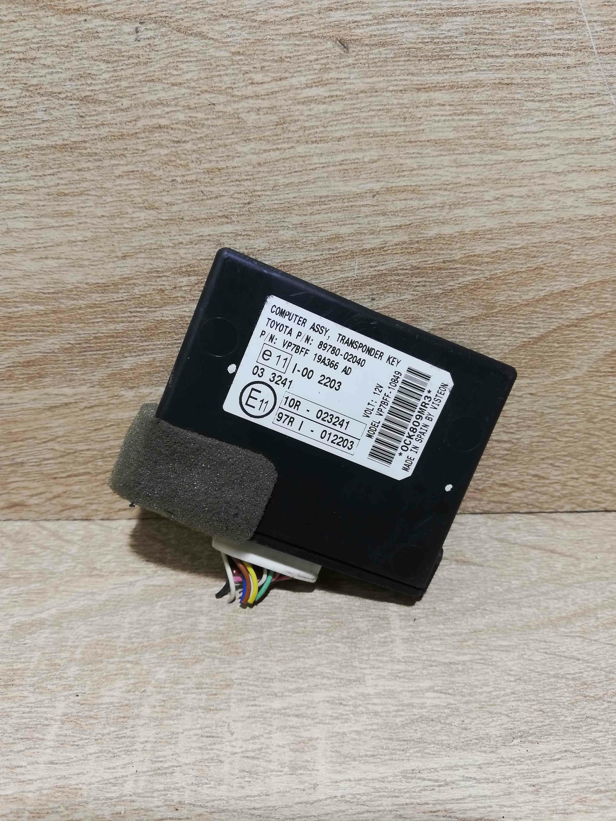 Toyota Auris 89780 02040 IMMO Immobiliser Unit Module EWS Genuine OE eBay