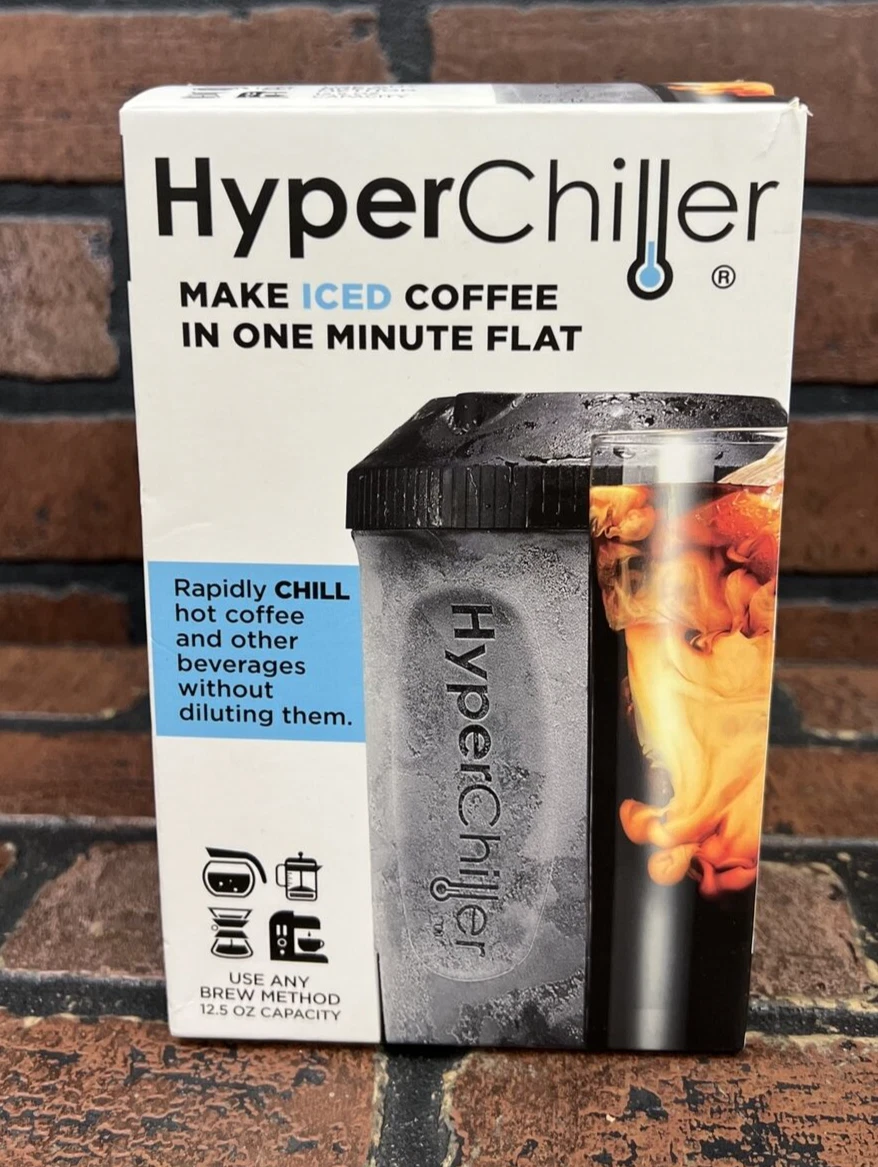 Hyper Chiller Maker Iced Coffee Instantly Black - 12.5 oz capacity