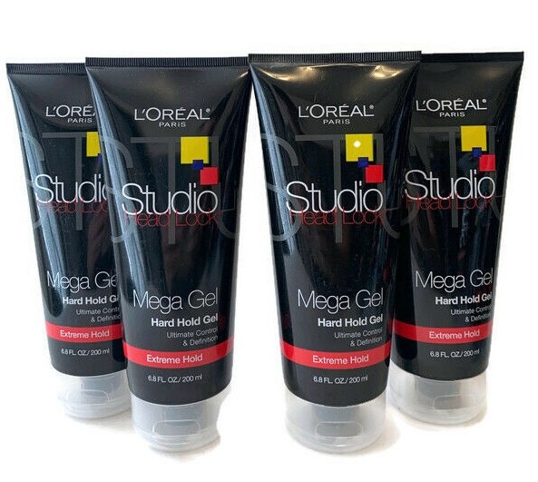 L'Oreal Studio Head Lock Mega Gel Hard Hold Gel Extreme Hold 6.8 fl oz