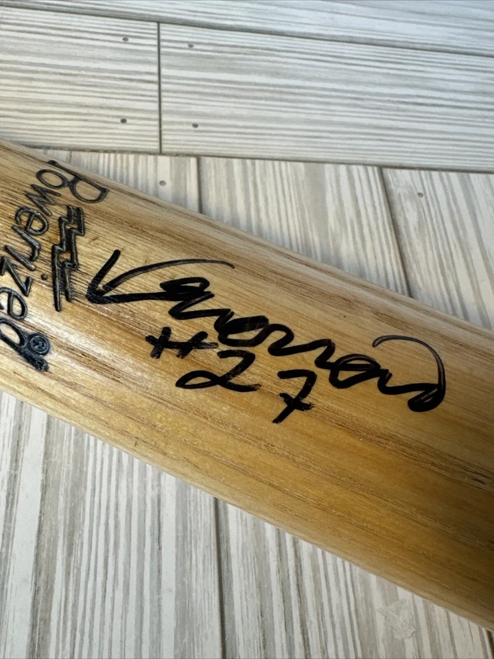 Vladimir Guerrero Sr. Signed Bat LS C271 HOF 2018 Beckett Authentic Expos Angels - Image 3 of 4