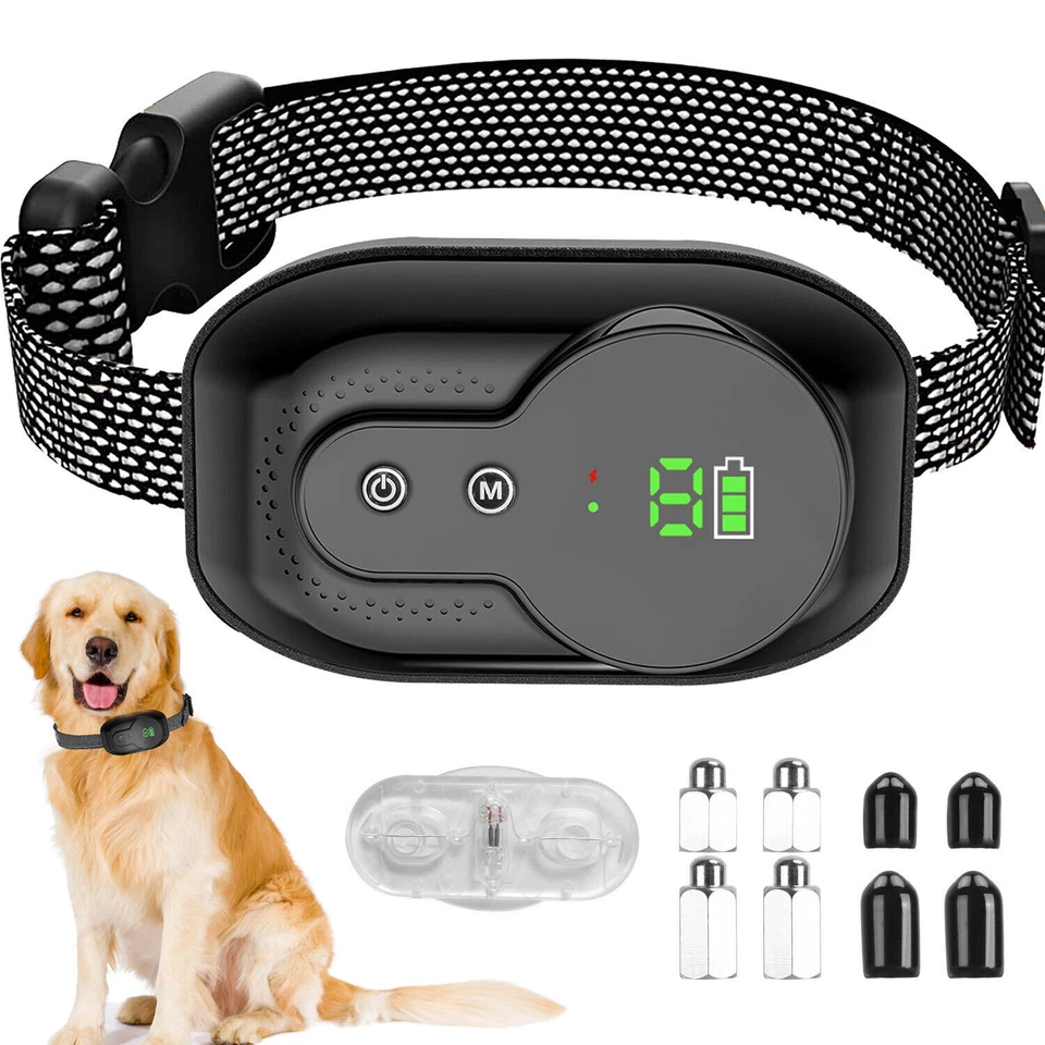 Rechargeable Dog Bark Collar Waterproof Electric Anti-Barking Training Collar - Image 3 of 4