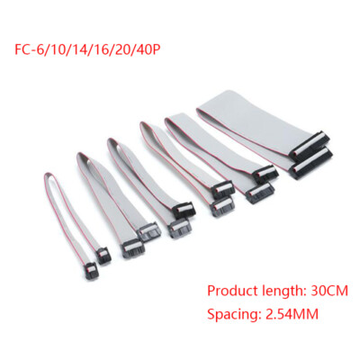 Lot De 5 Câbles Nappes IDC 20P 30cm - Pas 2.54mm - Pour Extensions Socket