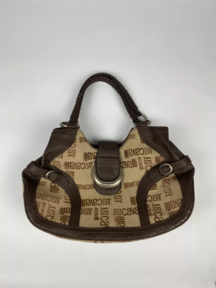 Vintage Just Cavalli / Roberto Cavalli Italian Monogram Canvas