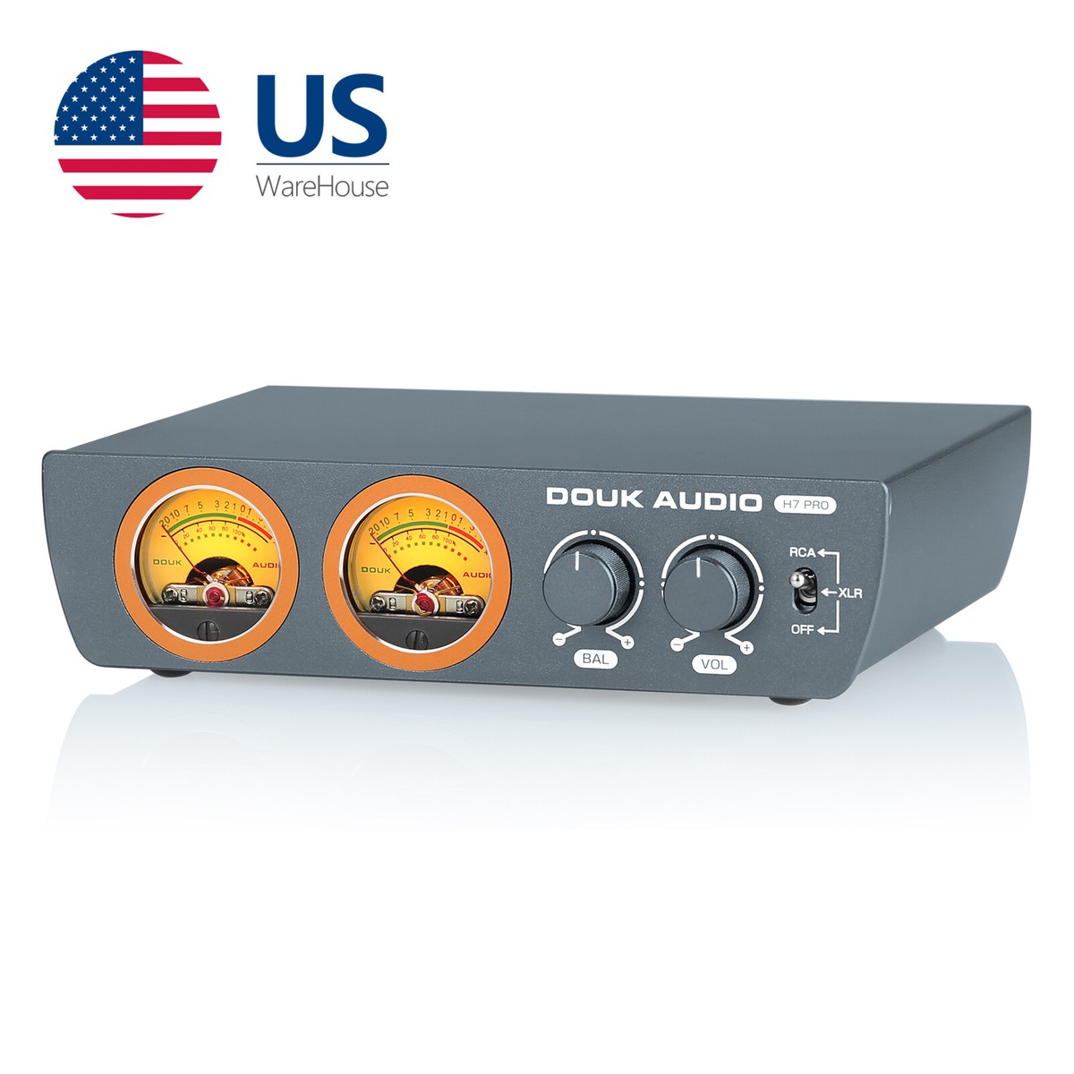 HIFI TPA3255 Digital Amplifier w/VU Meter Class D Home Stereo