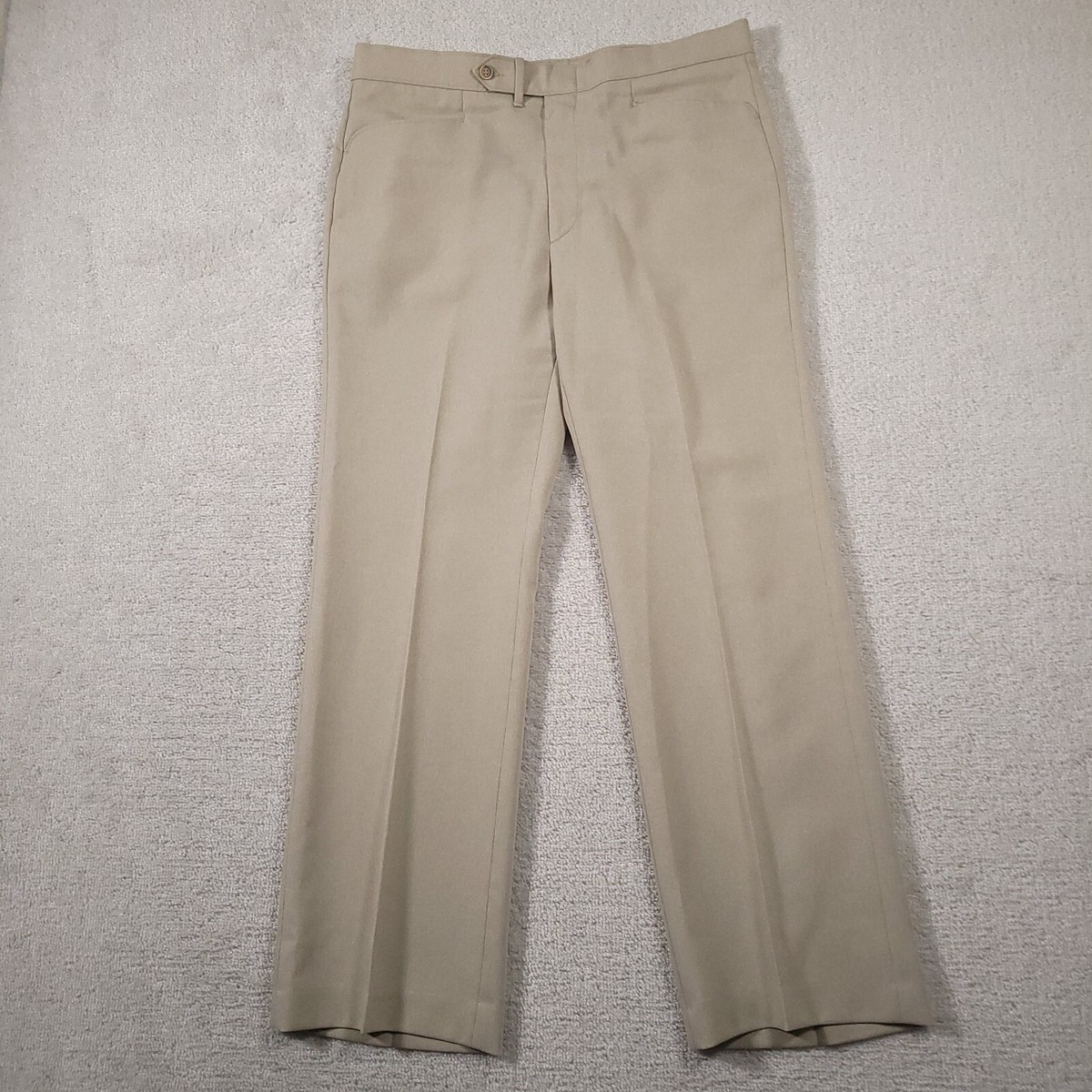 Vintage 70s Levi's Action Slacks Mens 37X31.5 Light Beige Vintage 70s Levi's Action Slacks Mens 37X31.5 Light Beige