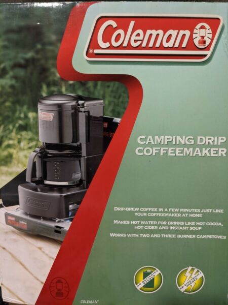 Coleman Camping Drip Coffeemaker 10 Cup No Batteries No Electricity 5008B Clean Photo Related
