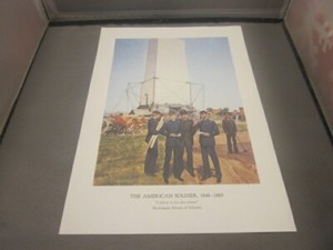 THE AMERICAN SOLDIER 1848-1885 WASHINGTON DICTRICT OF COLUMBIA PRINT PICTURE