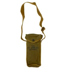 U.S. WWII Thompson Canvas Magazine Carry Case Pouch with Shoulder Strap 