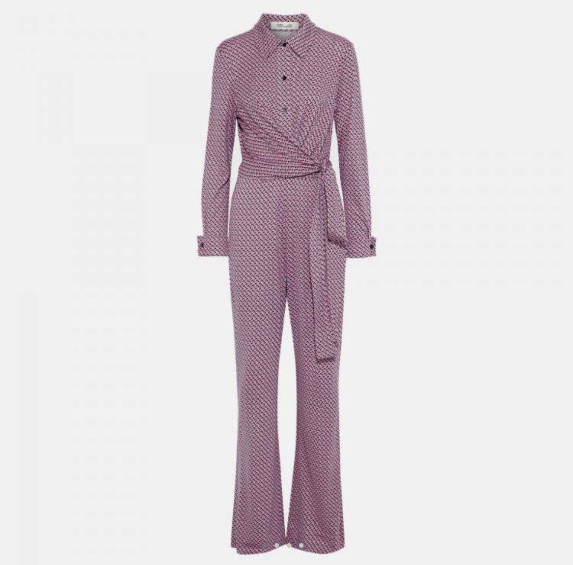 4 6 Diane von Furstenberg DVF Michele Pink Grey Chain Link