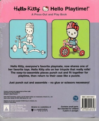 Hello Kitty! Hello Playtime! Tricycle : A Press-Out and Play Book