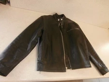 US Bikers Dream Apparel Motorcycle Jacket Leather w Liner Size L 42 Protective