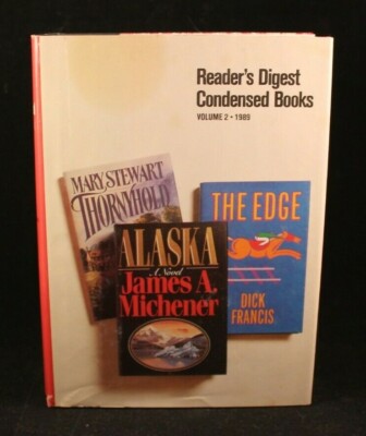 Reader's Digest Condensed Books - Volume 1 -1989 -Hardcover w/Dust Jacket -GP15A