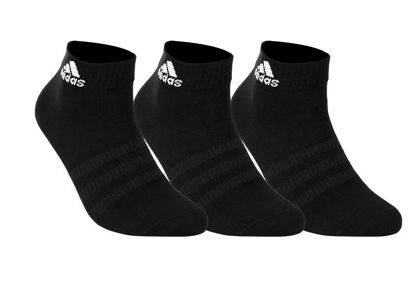 Adidas Ankle Socks (1282) 3 Pairs Training Running Gym Golf Sports Sox Unisex