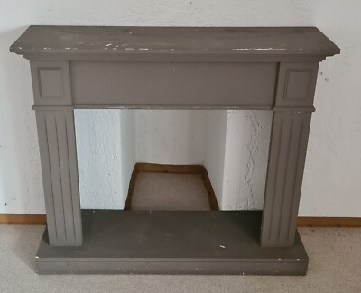 Kaminumrandung Kaminkonsole Holz Massiv 120cm Retro Vintage Shabby *Abholung*