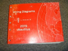2019 Lincoln Nautilus Electrical Wiring Diagrams Manual Select Reserve Black xz