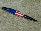 Manhattan Ballpoint Twist Pen / Gun Bright Metal finish & Stars and Stripes Body — photo 1