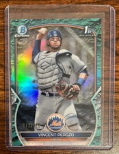 2023 Bowman Vincent Perozo 1st Chrome Aqua Refractor /125 NY Mets