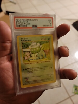 1999 Pokemon Base Set Shadowless #44 Bulbasaur PSA 5 | eBay