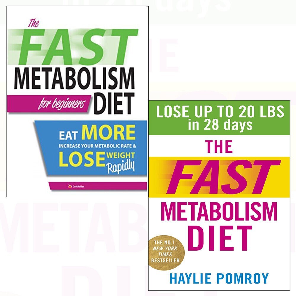 Fast Metabolism Diet Plan Haylie Pomroy Lose More Weight 2 Books Collection Set