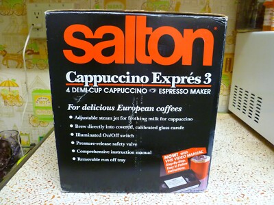 トップス Sakado Express NEW/NIB Vintage Salton Space Age Espresso Cappuccino Maker, Mode