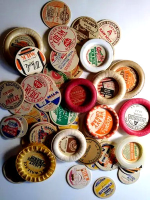 50 Vintage Milk And Beverage Bottle Caps New Old Stock Originals Lot Buttermilk