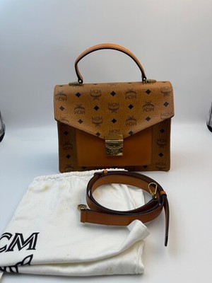 MCM Pre-Owned Authentic Messenger Bag Monogram Free Tracked Shipping