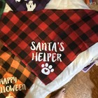 4-Pack Pet Holiday Plaid Reversible Flannel Dog Bandanas, M, Multicolor — photo 2