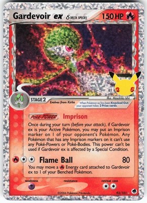 Gardevoir ex (Delta Species) 93/101 Pokemon Celebrations Classic