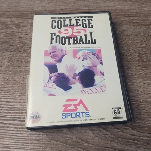 Bill Walsh College Football '95 Sega Genesis Video Game EA Sports 1994 Complete