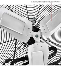 Global Industrial? 24" Portable Tilt Blower Drum Fan, 7,700 CFM, 1/4 HP, 1 Phase