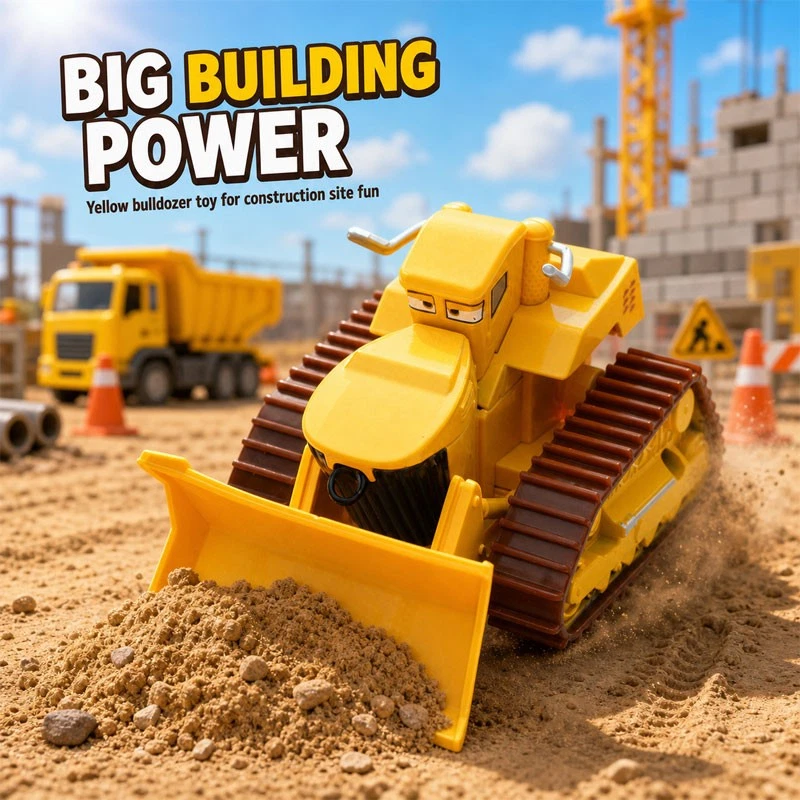 Disney Pixar Cars Toons Yellow Bulldozer - Chuy Die-cast Model Toy Car Kids Gift - Bild 1 von 4