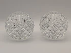 Vintage Waterford Crystal Candela Ball Taper Candle Holder, Lismore Pattern