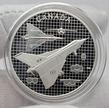 2021 Canadian Avro Arrow Jet CF-105 RCAF 1 oz 99.99 Fine Silver Proof Coin