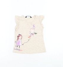 Girls UK Size 12-18 Months George Beige Pullover Tank