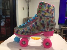 C&C CALIFORNIA Indoor Outdoor Retro Wrotki Różowe Wielokolorowe Brokat 10